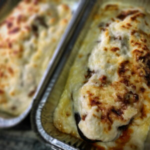 Berenjenas rellenas gratinadas